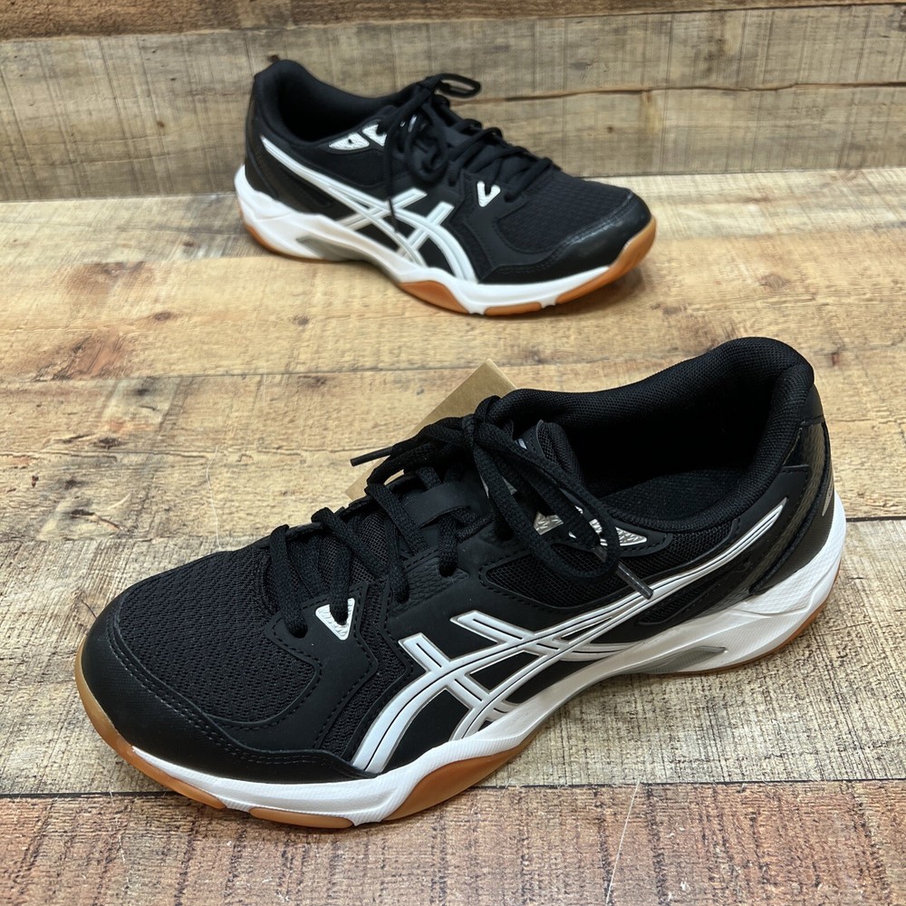 ASICS Gel Rocket Womens Black/White Court Shoes Size 10 (42) NWOB