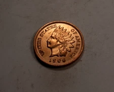 1906 Indian Head Cent Penny * Uncirculated Red *  XI141
