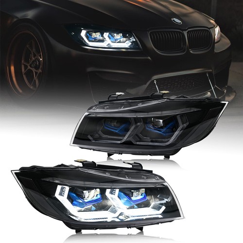 For BMW 3 Series E90 E91 LED DRL Headlights Double Beam Lens Projector 2009-2012 - Picture 22 of 24