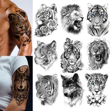 Temporary Tattoos Body Women Men Kids Leg Arm Fake Sticker Transfer Festival