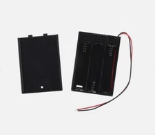 Power Battery Storage Case Box Holder Leads 3 Slots AA Battery Holder Box 4.5V