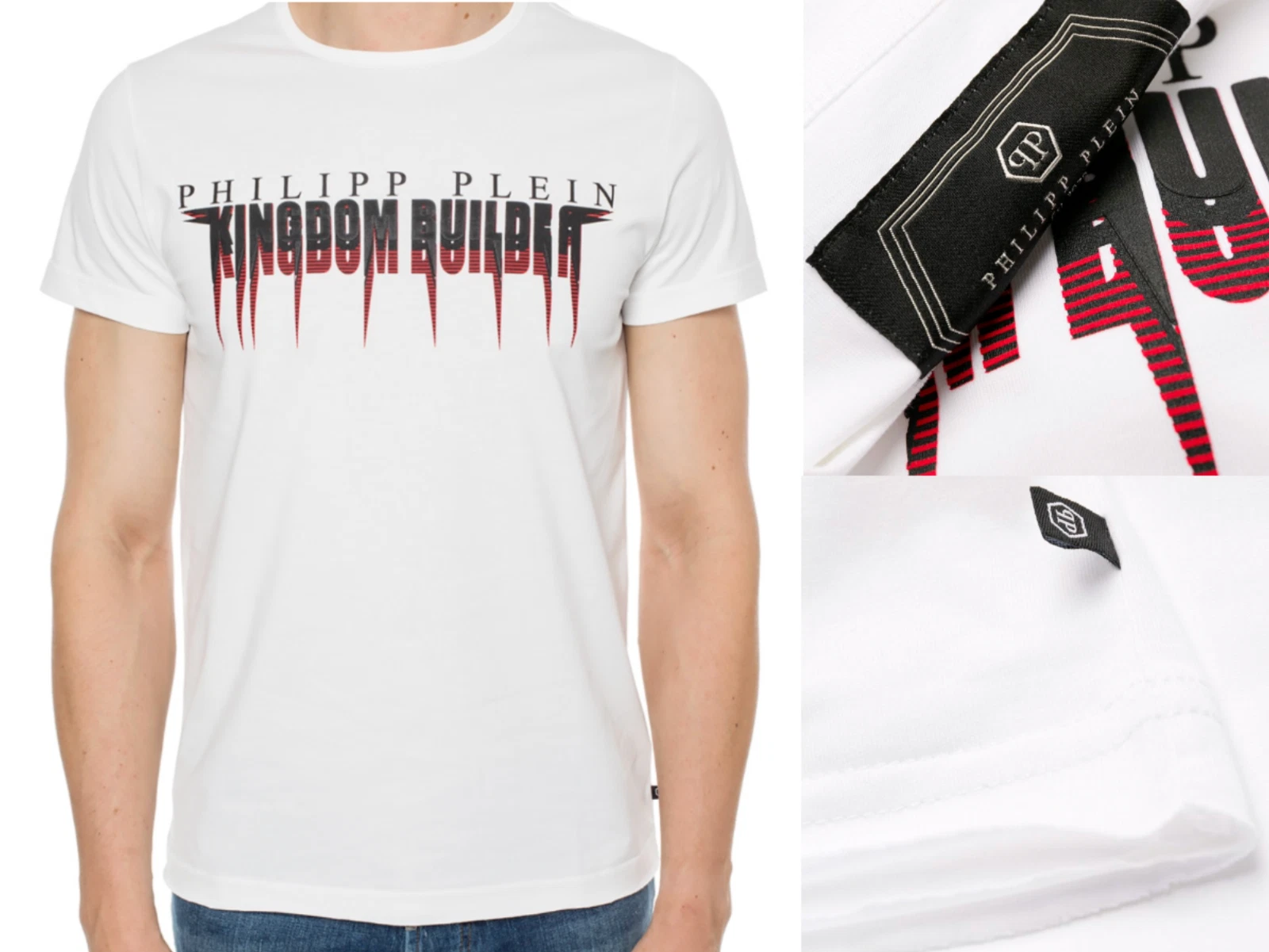 Philipp Plein Platinium Cut Statement Logo Shirt Round Neck T-Shirt Top New 2XL