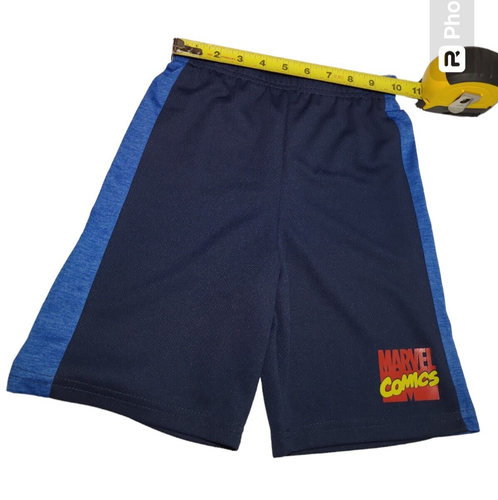 Marvel Comics Super Heroes Graphic Blue T-Shirt & Shorts Set Boys Size 5 New - Picture 9 of 13