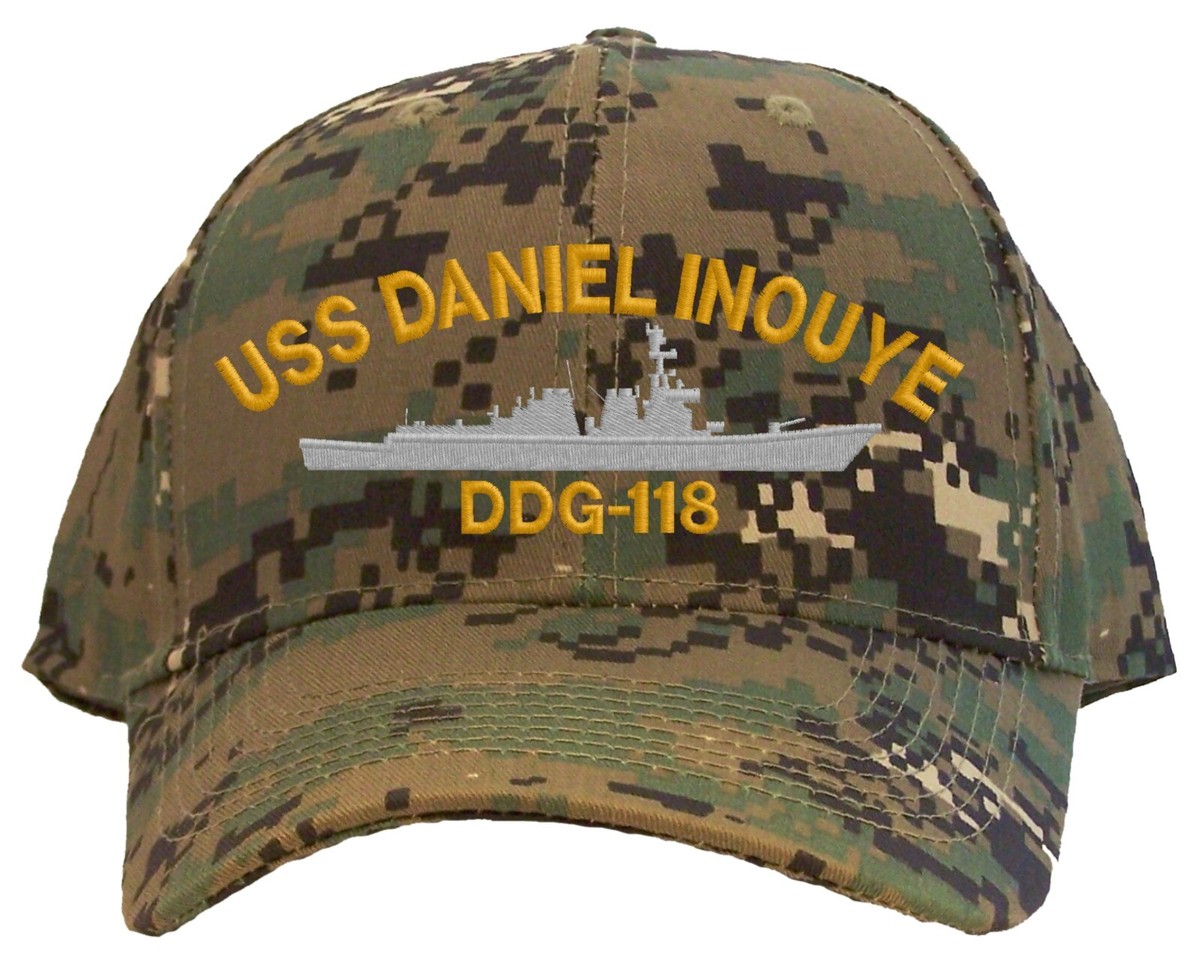 USS DANIEL INOUYE DDG 118 帽子 USS DANIEL INOUYE DDG 118 ATTT The Corps US Dark Green