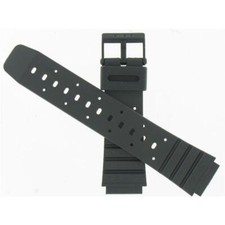 Casio Man's 20mm Black PVC/Rubber Watch Band 70613979