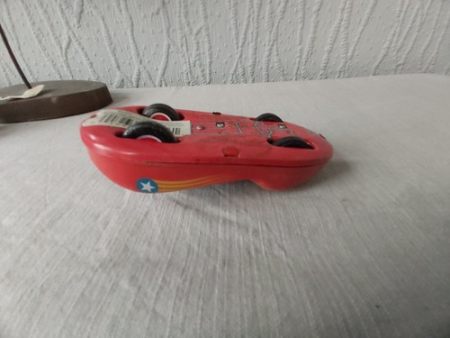VINTAGE RETRO ROCKET RACER CAR TINPLATE FRICTION TOY SCHYLLING TOY - Picture 9 of 10
