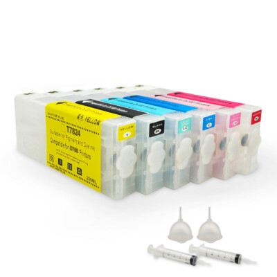 6Color/Set Empty Ink Cartridge For Epson SureLab D700 SL-D700 T7821-T7826  