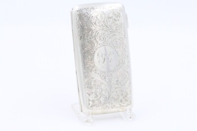 JQ Ltd Sterling Silver 1944 Birmingham Cigarette Case – Lion Passant  Hallmark