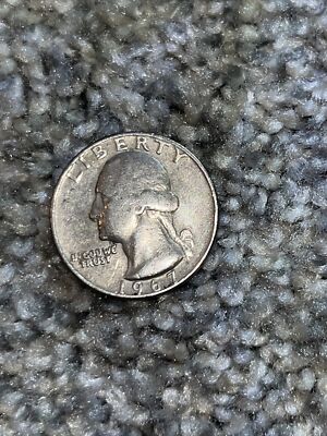 1967 US Quarter/ No Mint Marker/ Rare