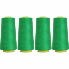 4 BIG CONES DK GRASS SERGER SEWING THREAD 2750 YD TEX 27 40S/2-THREADART