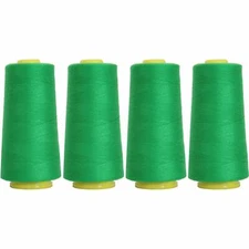4 BIG CONES DK GRASS SERGER SEWING THREAD 2750 YD TEX 27 40S/2-THREADART