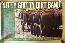 Raro poster promozionale Nitty Gritty Dirt Band - Plain Dirt Fashion in negozio 34" x 23"