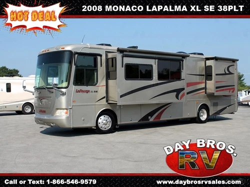 08 Monaco Coach LaPalma XL SE 38PLT Rear Gas Motorhome RV Class A Workhorse UFO