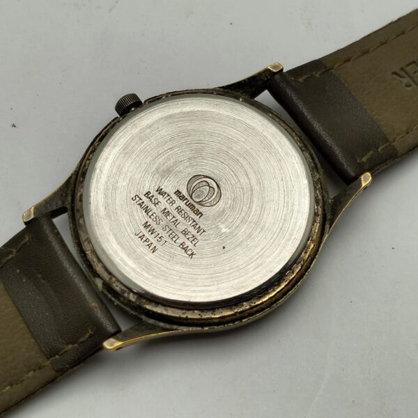 Montre BRICKS MARUMAN Collection 1980 - Réf. MW191 - Quartz - Bracelet Cuir - Occasion Homme