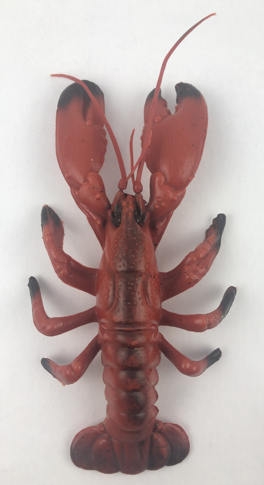 Blow Mold Lobster Decor Plastic Nautical Sea Life 11 x 6 Red Vintage