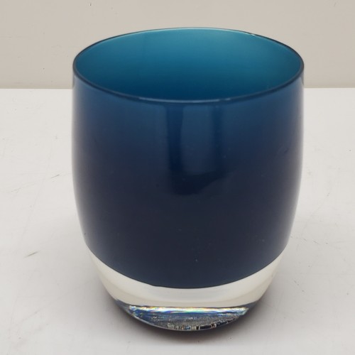 Glassybaby Dark Teal Tea Light Candle Holder eBay