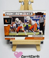 GREG ROUSSEAU 2021 Panini Contenders Draft Picks RED Front Row Seats Rookie #34