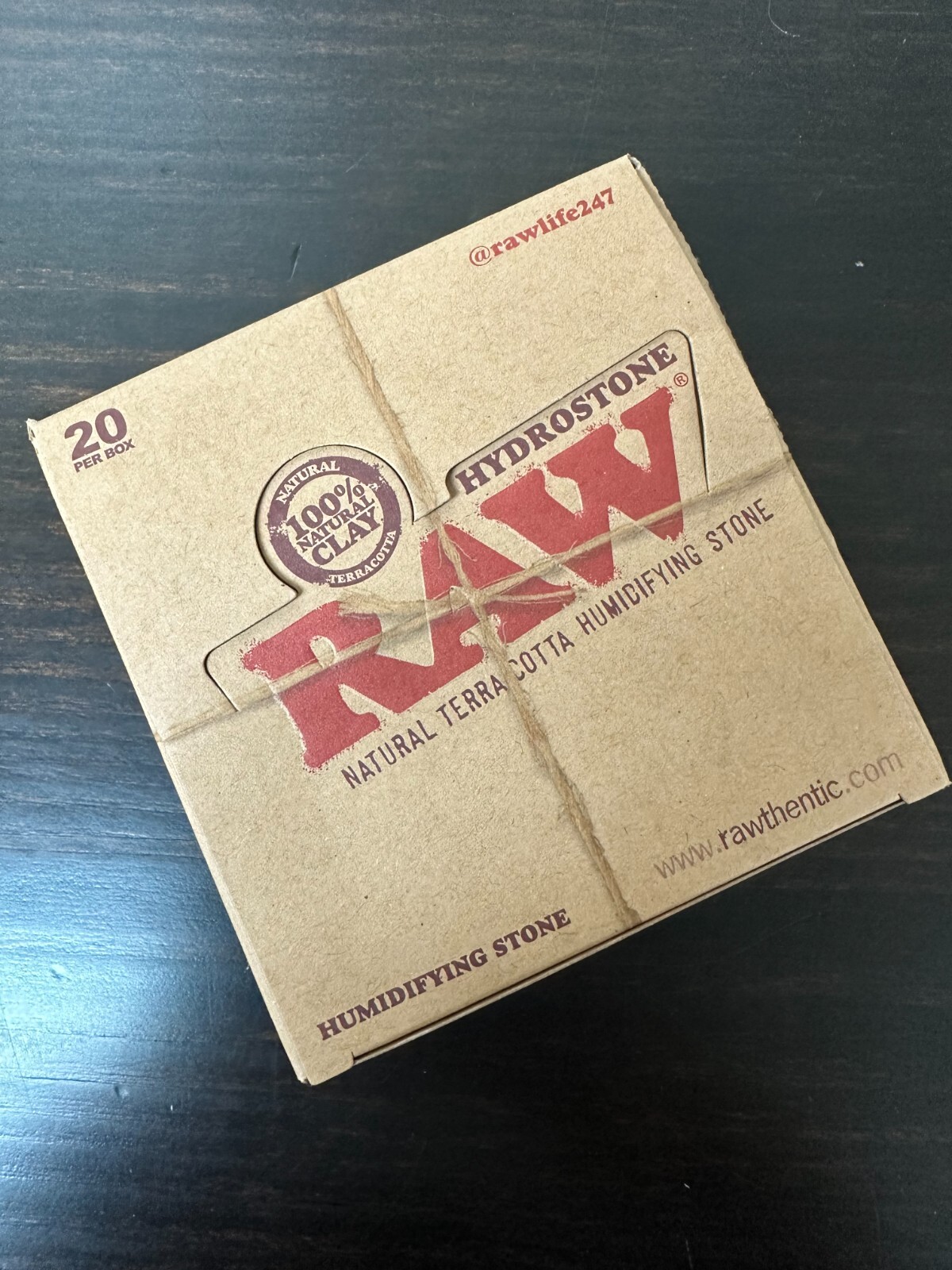 RAW Hydrostone - 20 Pack with Display -100% Natural Terracotta Humidifying Stone