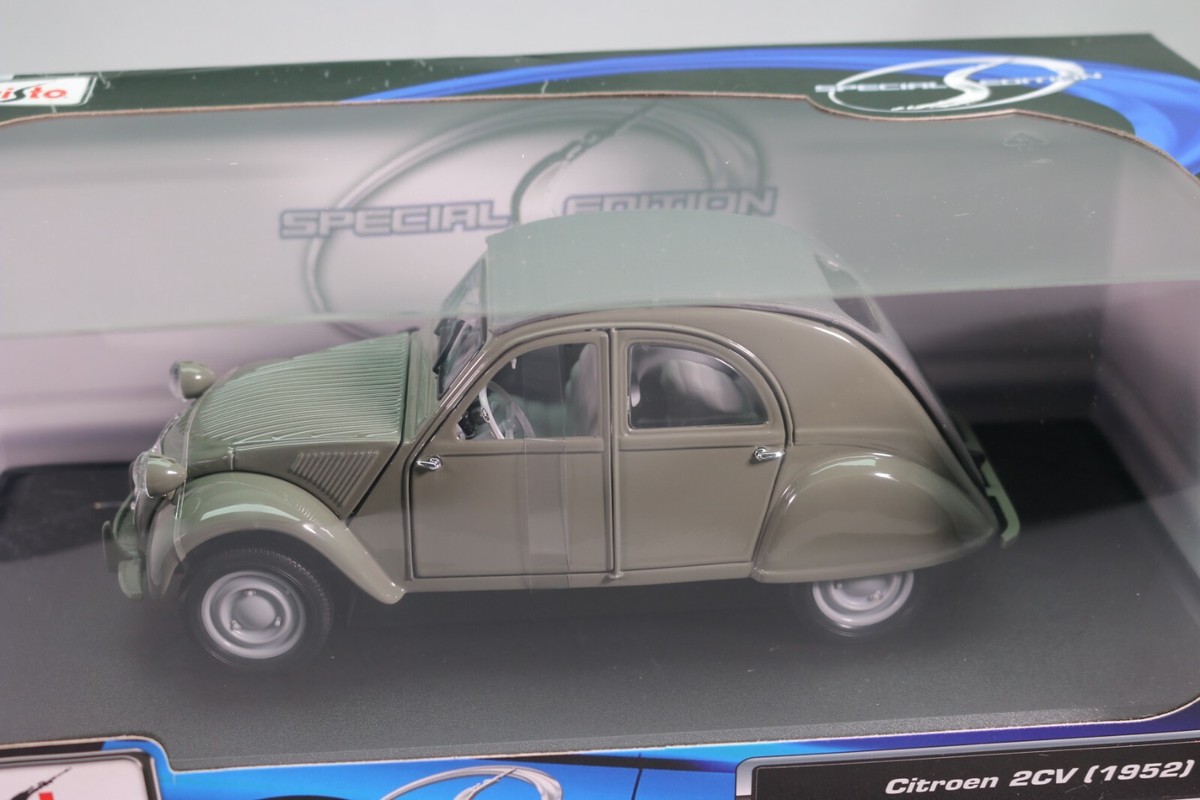 Neuf Voiture CITROEN 2CV 1952 MAISTO 1/18 RARE Avec Boite