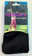 Vintage Pretty Polly 40 Denier Diamond Opaque Tights Black M/L in Original Pack