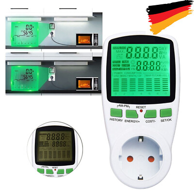 Einspeisezähler Steckdose Solar Stromzähler für Balkonkraftwerk Mini-PV-Anlagen
