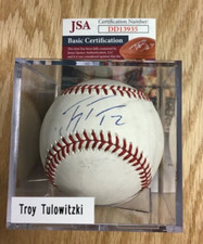 Troy Tulowitzki Autographed Baseball JSA Authenticated