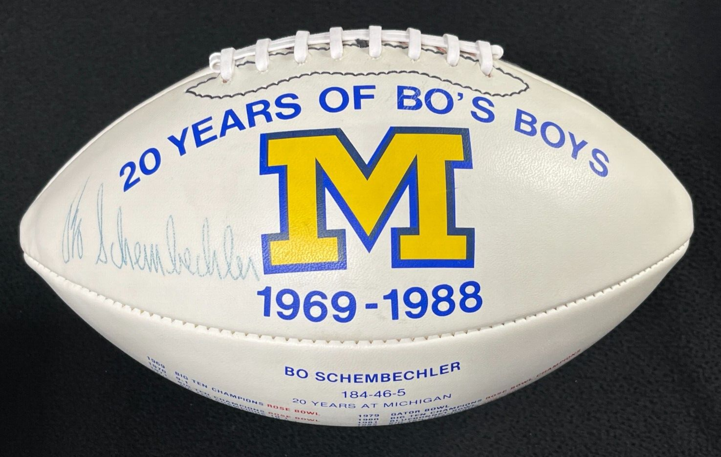 Bo Schembechler Autographed Signed Michigan Wolverines Big Ten Football JSA COA 