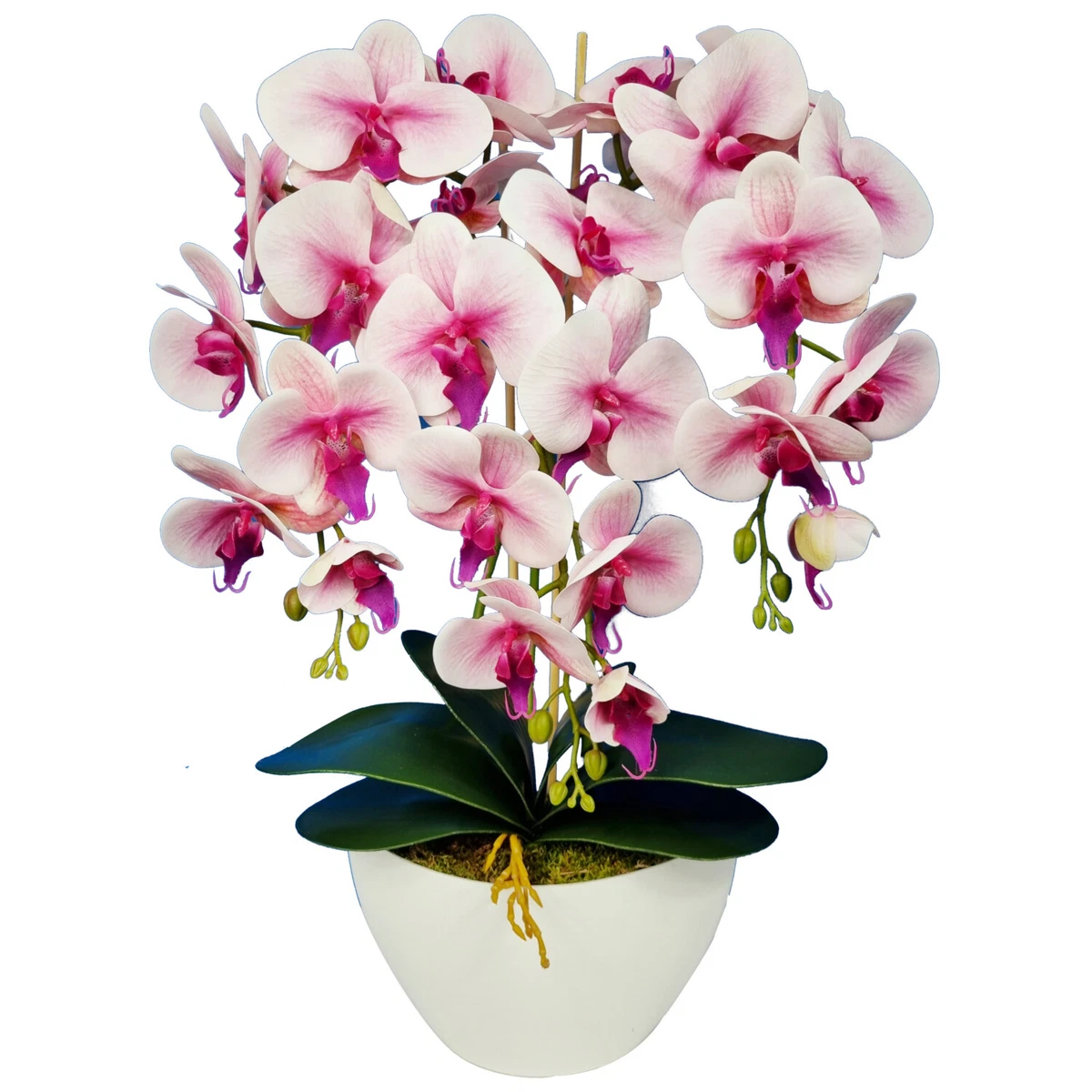 HyeFlora Orchidea artificiale da appendere, 2 pezzi, piante finte da