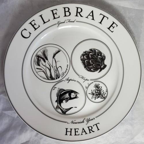 Livliga Elegant Portion Control Inspirational Dinner Plates Set of 4 - Picture 6 of 10