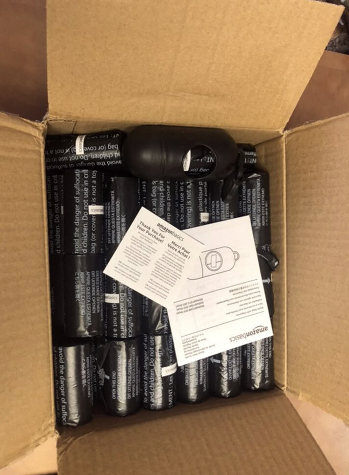 amazonbasics dog waste bags