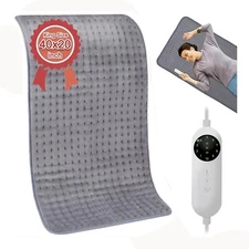 Fast Large Heating Pad Back Pain Relief Washable Auto Shut Off Full Body Shoulde