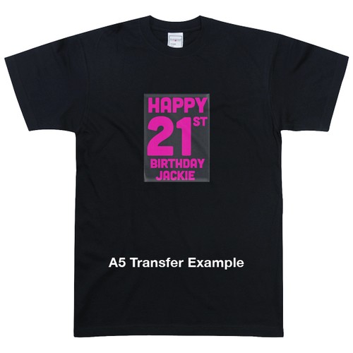 Happy Birthday IronOn Transfers 13th 16th 18th 21st Create your own T