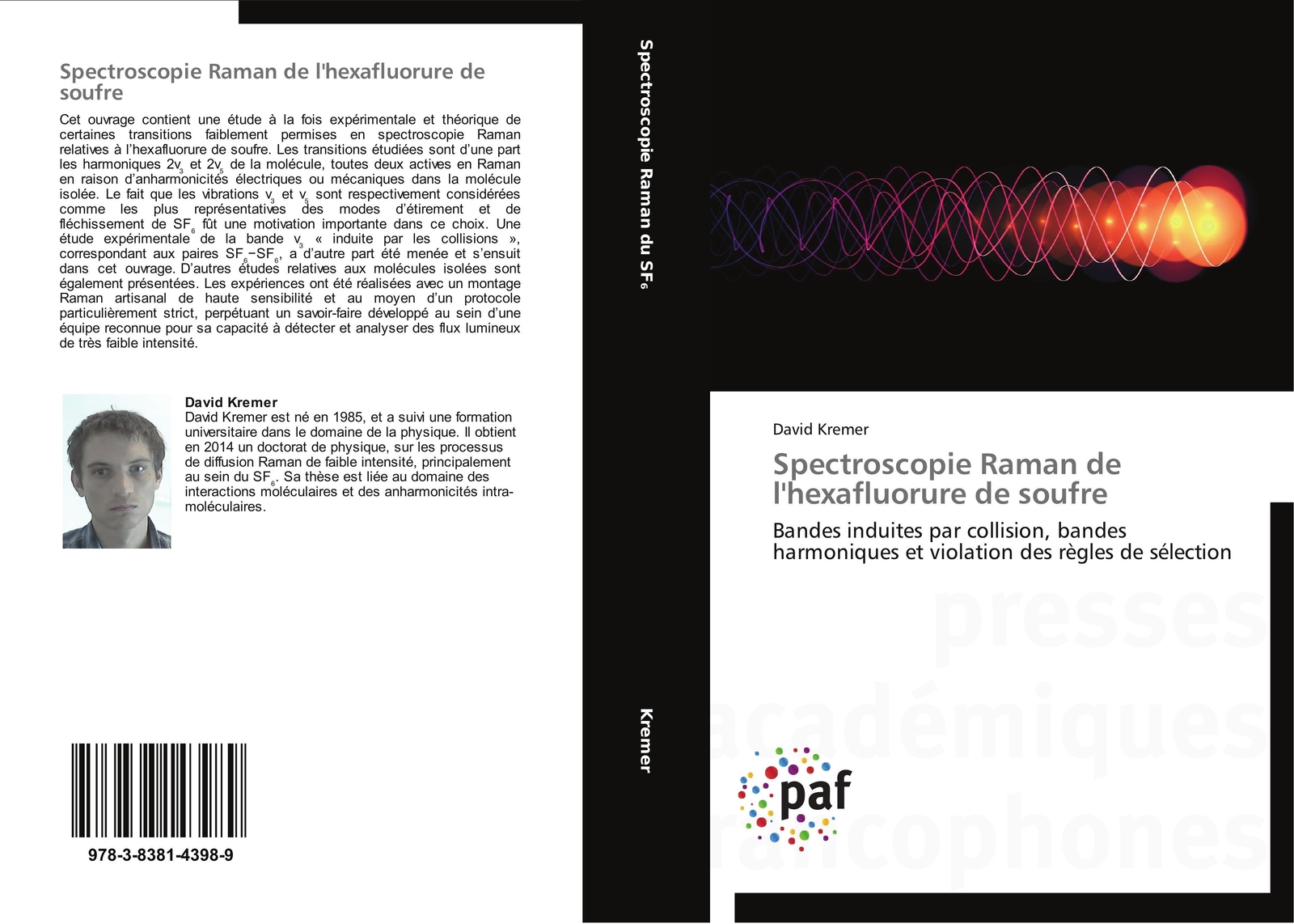 Thumbnail - Spectroscopie Raman De L'hexafluorure De Soufre David Kremer