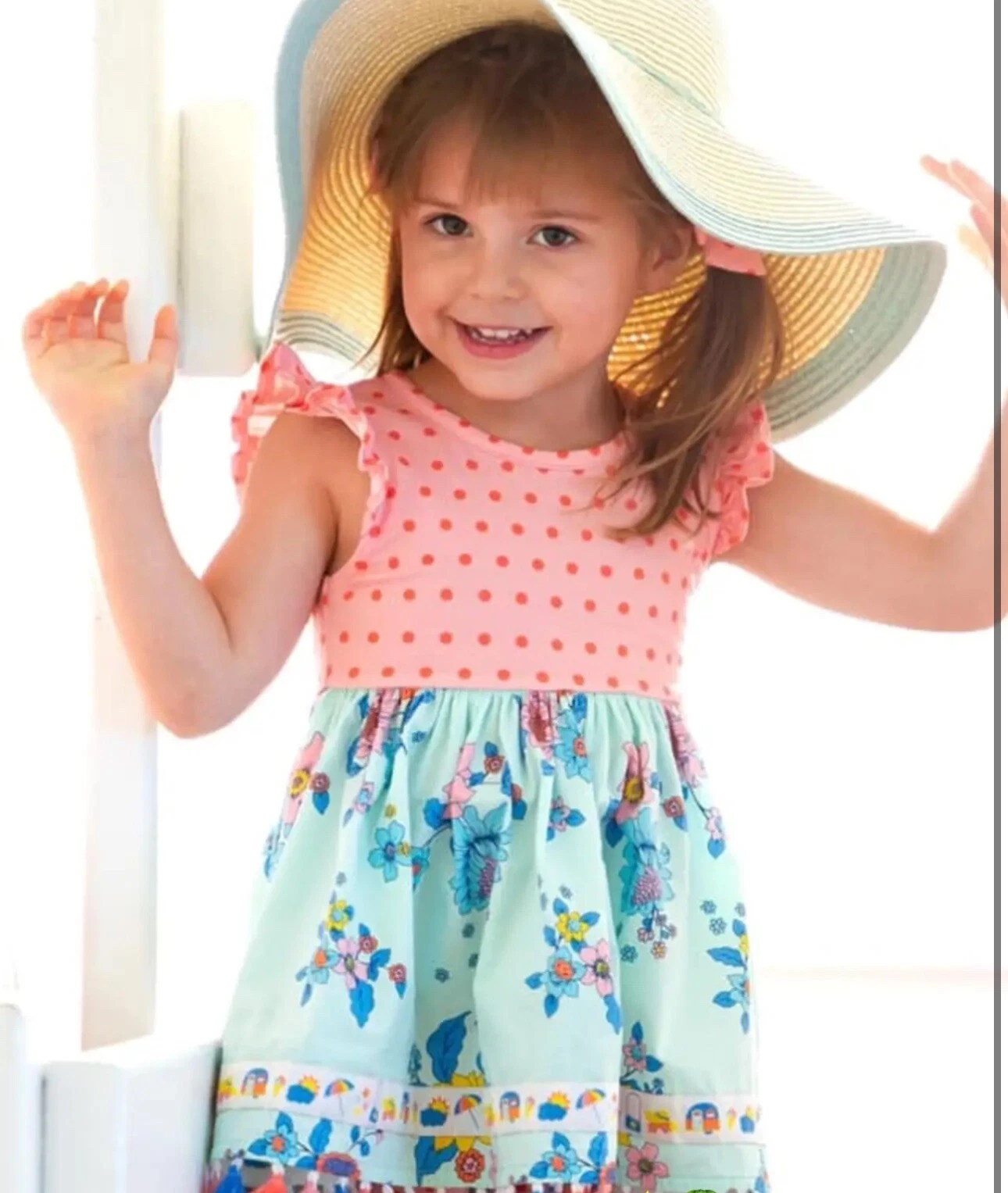 Girls Wildflowers clothing Seaside Dreams Beach-Bound Ballet Top size 12 EUC