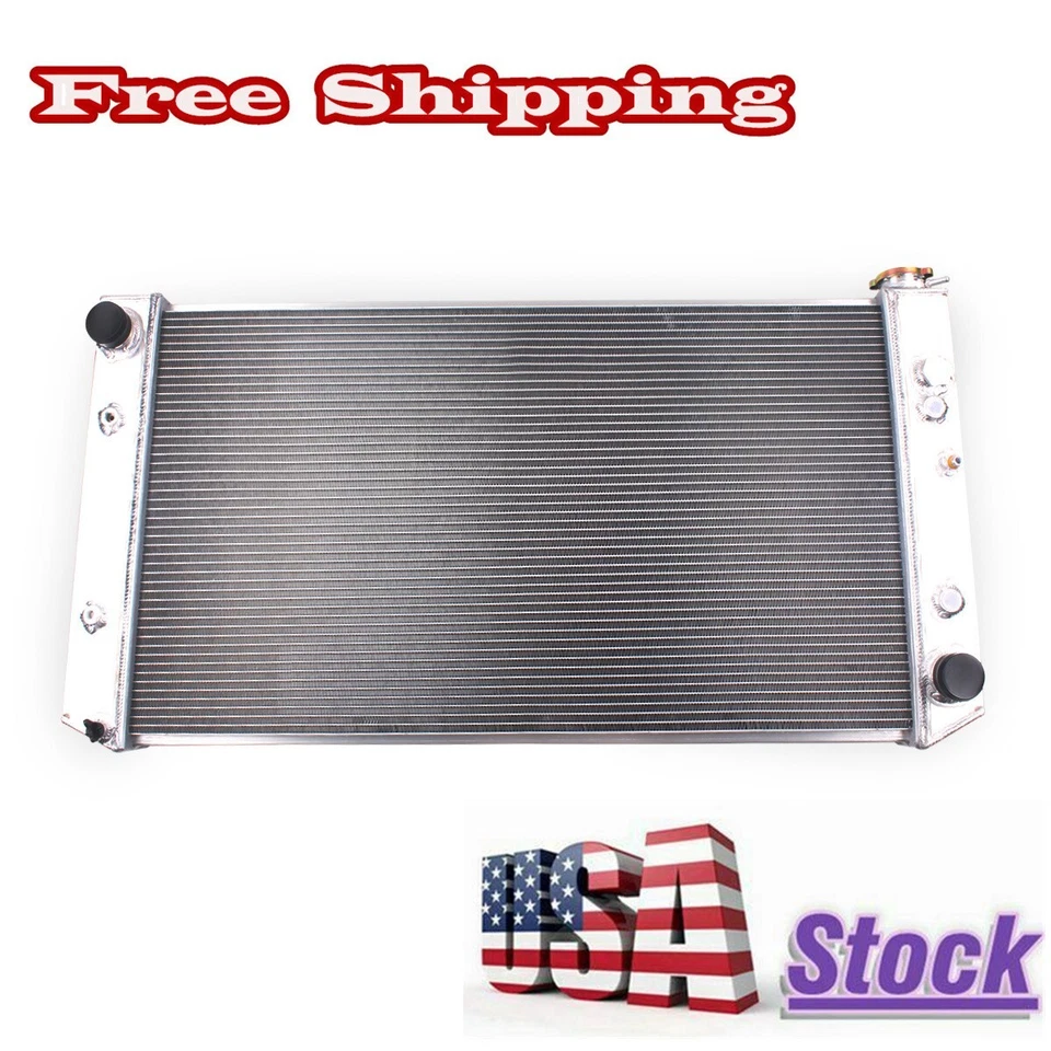 3Row Aluminum  Radiator For 1987-1990 1991 Chevrolet Blazer G20 G30 P30 6.2L V8 Foto 4 de 4