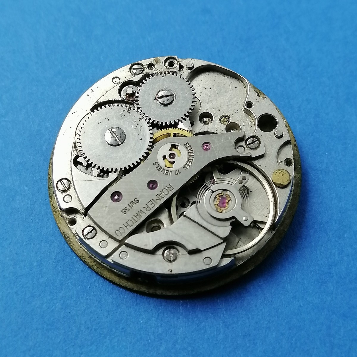 Roamer 521 Manual Winding Watch Movement For Parts | eBay
