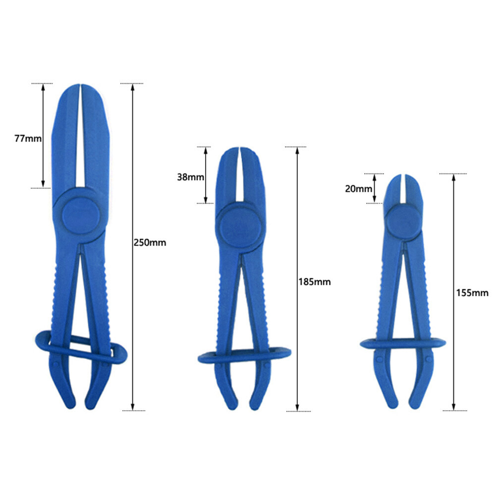3pcs Fuel Water Line Hose Clamps Pinch Off Pliers Free Hands Tools