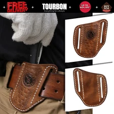 TOURBON Leather Folding Knife Sheath Belt Pouch Pocket Tool Holder-Special Offer