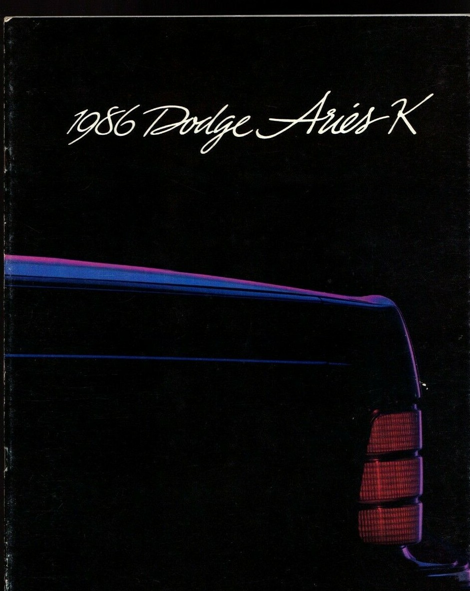 1986 Dodge ARIES K Brochure / Catalog with Color Chart: SE,LE