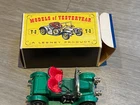 Vintage Lesney Matchbox Models of Yesteryear Green Renault Y-2, Original Box