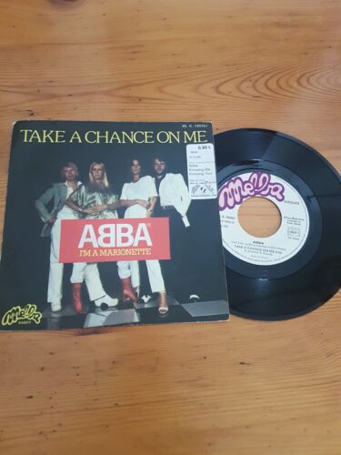ABBA  '' TAKE A CHANCE ON ME '' 45 TOURS MADE IN FRANCE VG/VG - Foto 1 di 2