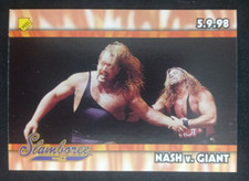 1999 Topps WCW/nWo Nitro Sticker Nash Vs Giant S5