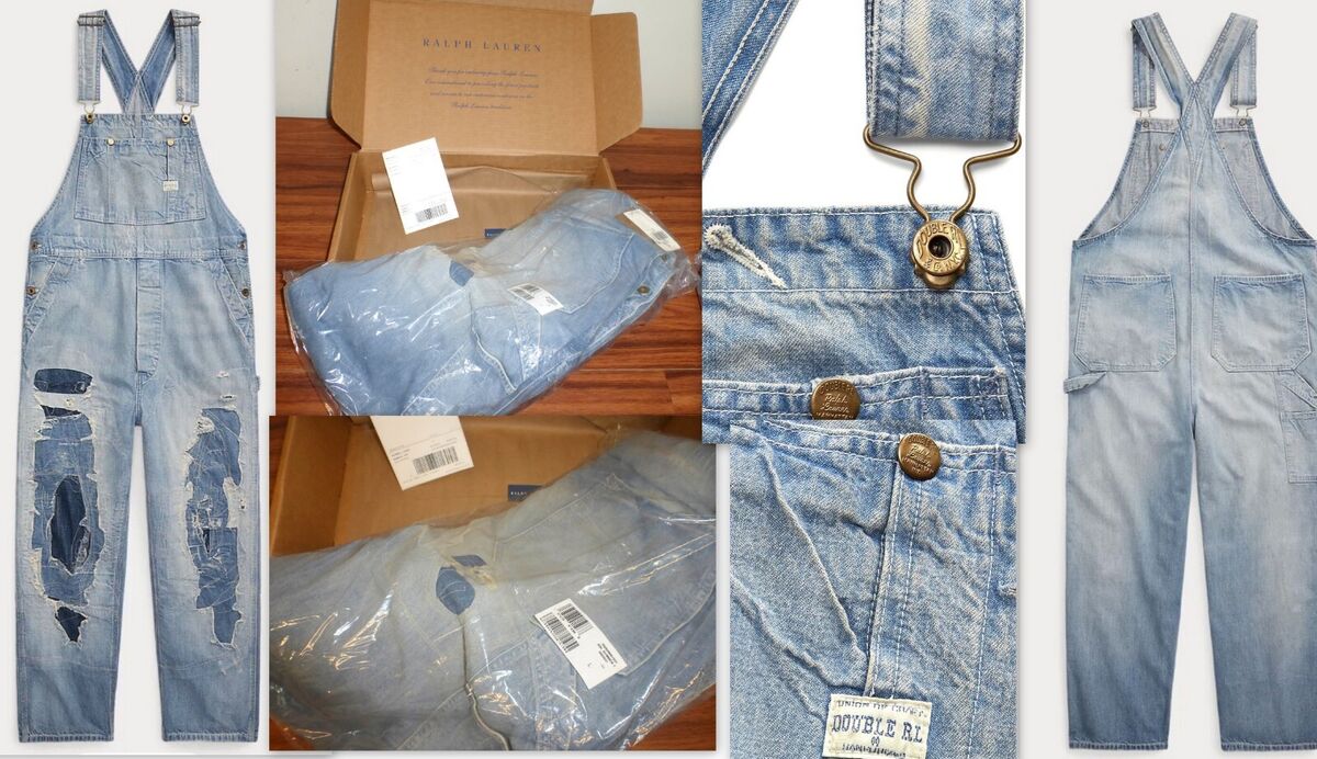 NWT MEN DOUBLE RL RRL RALPH LAUREN REPAIRED INDIGO DENIM NWT MEN DOUBLE RL RRL RALPH LAUREN REPAIRED INDIGO DENIM
