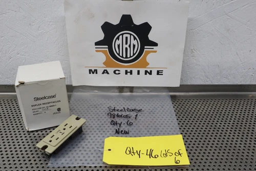 Steelcase 98665-1 15A 125V Duplex Receptacles TAN-2 New Old Stock (Lot of 6)