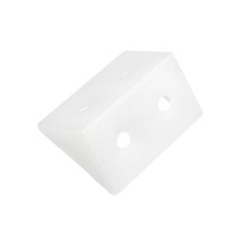 100 Pcs Shelf Cabinet Door 90 Degree Plastic Corner Braces 4 Holes Angle Bracket