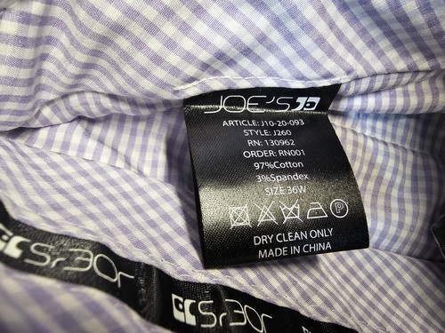 Joes Jeans Tailored Collection Mens grey Pants 36x30 New With Tags - Picture 4 of 12