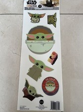 Star Wars The Mandalorian Baby Yoda The Child Grogu Wall Decals Stickers 7 Piece
