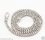 thumbnail 5 - 3mm Mens Tarnish-Free Franco Chain Necklace Real 925 Sterling Silver 20" 22" 24"