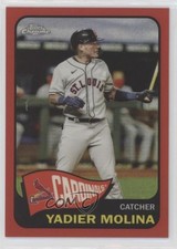 2021 Topps Chrome 1965 Redux Red Refractor Border 47/70 Yadier Molina i4v