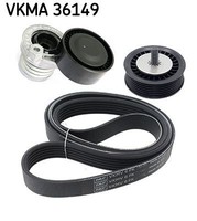 SKF Keilrippenriemensatz Vkma 36149